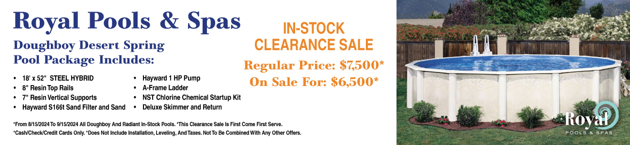 In-Stock Doughboy Desert Spring Clearance Sale